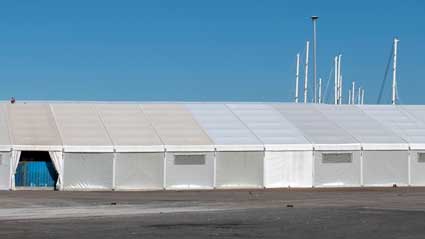 Tenda industrial pré-fabricada e desmontável EcoSpace - Vall