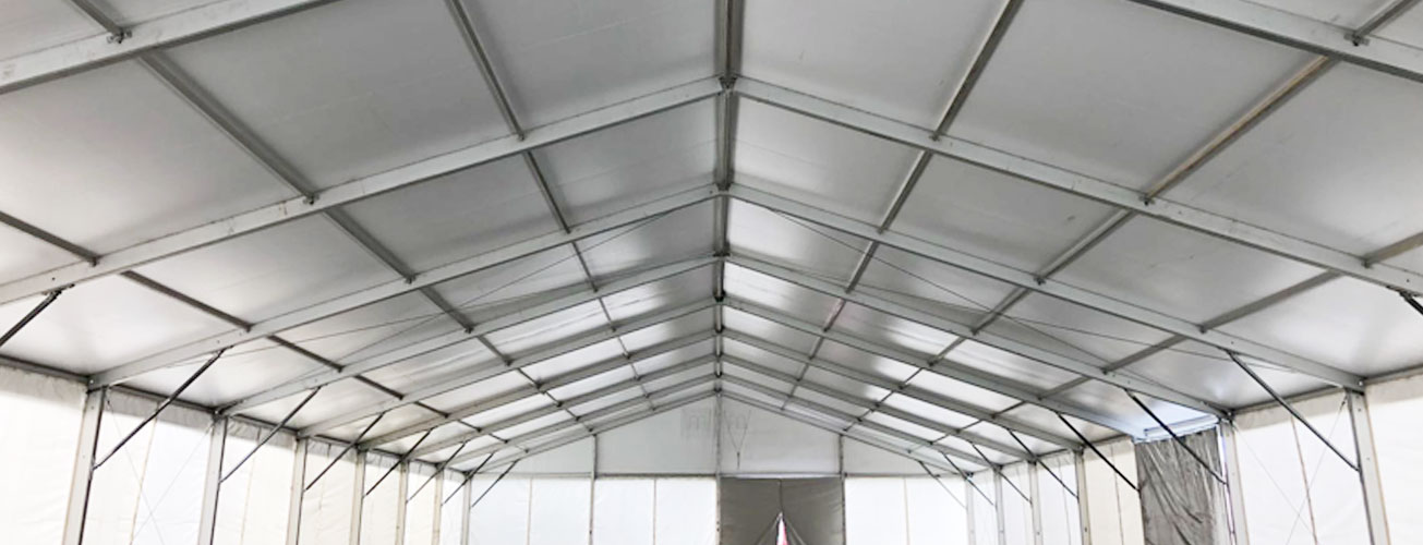Tenda industrial desmontável de alumínio